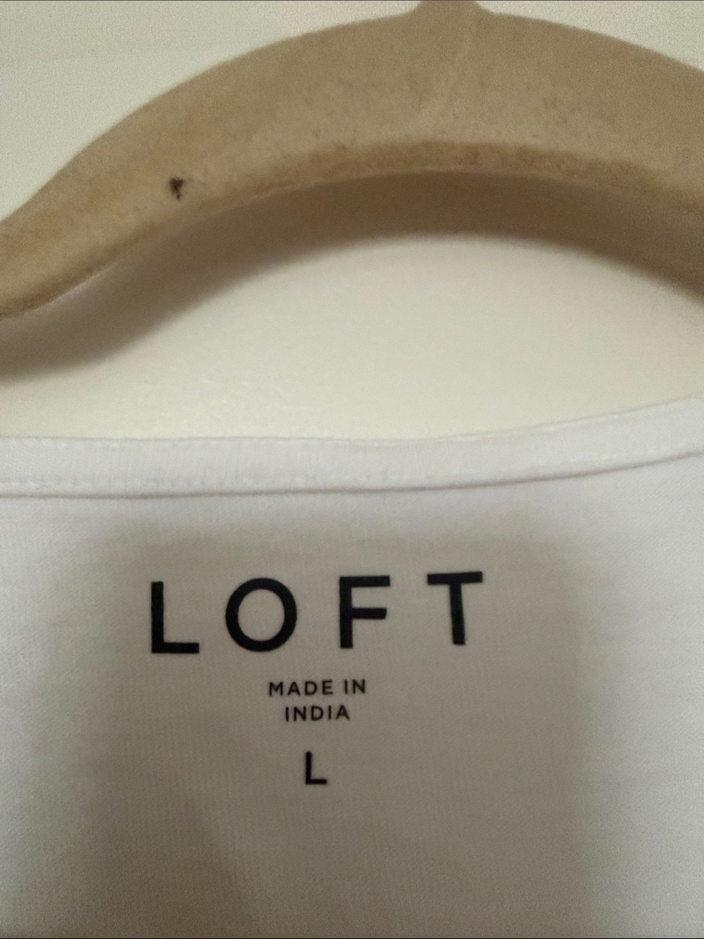 LOFT White Cap-Sleeve Tie-Hem Tee - Picture 2 of 5